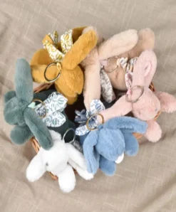 Doudou et Compagnie Lapin DOUDOU® - Porte-clés - Jaune moutarde><noscript><img width=