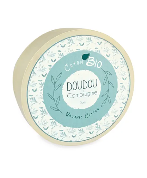 Doudou et Compagnie Lapin peluche rose en coton Bio 25 cm> Doudous En Coton Bio|Peluches