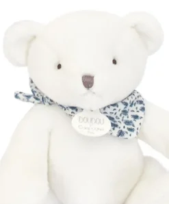 Doudou et Compagnie L'Ours Doudou® - Ours en peluche blanc - 25 cm> Peluches|Les Ours En Peluche