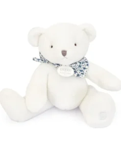 Doudou et Compagnie L'Ours Doudou® - Ours en peluche blanc - 25 cm><noscript><img width=