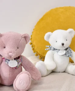 Doudou et Compagnie L'Ours Doudou® - Ours en peluche blanc - 25 cm><noscript><img width=