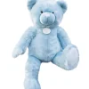 Doudou et Compagnie Ours en peluche bleu glaçé- Collection- 120 cm> Peluches Géantes|Les Ours En Peluche