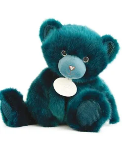 Doudou et Compagnie Ours en peluche bleu paon - Collection - 30 cm> Les Ours En Peluche