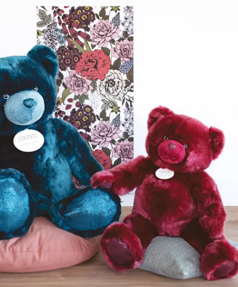 Doudou et Compagnie Ours en peluche bois de rose - Collection - 40 cm> Les Ours En Peluche