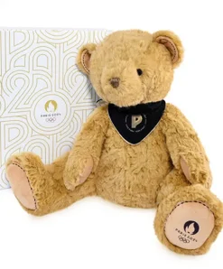 Doudou et Compagnie Ours en peluche marron Paris 2024 - avec bandana - 37 cm> Peluches|Les Ours En Peluche