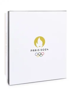 Doudou et Compagnie Ours en peluche marron Paris 2024 avec veste noire zippée - 40 cm><noscript><img width=