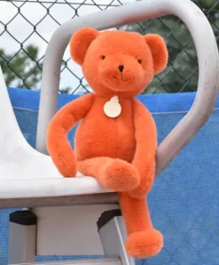 Doudou et Compagnie Ours en peluche Orange Terracotta - Roland Garros- 40 cm - Fabriqué en France><noscript><img width=