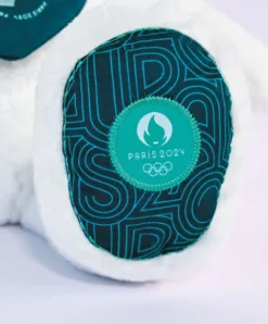 Doudou et Compagnie Ours en peluche Premium blanc avec bandana Paris 2024 - 37 cm><noscript><img width=