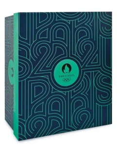 Doudou et Compagnie Ours en peluche Premium blanc avec bandana Paris 2024 - 37 cm><noscript><img width=