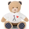 Doudou et Compagnie Ours Peluche Sweat Tour Eiffel 28 cm : Souvenir Paris> Peluches|Les Ours En Peluche