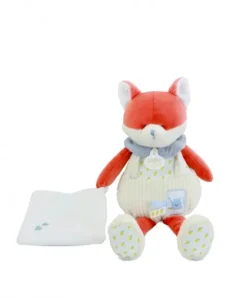 Doudou et Compagnie Pantin doudou® Renard - Romarin - 28 cm> Doudou Mouchoir|Peluches