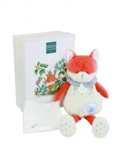 Doudou et Compagnie Pantin doudou® Renard - Romarin - 28 cm> Doudou Mouchoir|Peluches