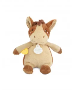 Doudou et Compagnie Peluche cheval - 17 cm - DOUDOU de la ferme avec boite sonore> Peluches