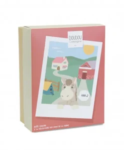 Doudou et Compagnie Peluche cheval - 17 cm - DOUDOU de la ferme avec boite sonore><noscript><img width=