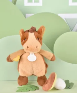 Doudou et Compagnie Peluche cheval - 17 cm - DOUDOU de la ferme avec boite sonore><noscript><img width=