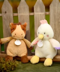 Doudou et Compagnie Peluche cheval - 17 cm - DOUDOU de la ferme avec boite sonore><noscript><img width=