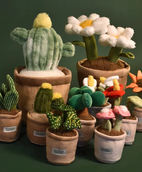 Doudou et Compagnie Peluche fleur - 9 cm - Botanique - Blanc> Peluche Adulte|Peluches