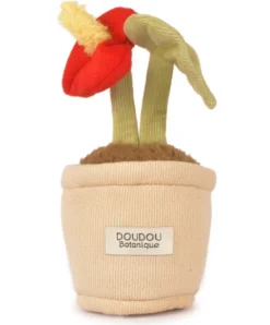 Doudou et Compagnie Peluche fleur - 9 cm - Botanique - Rouge><noscript><img width=