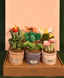 Doudou et Compagnie Peluche fleur - 9 cm - Botanique - Orange><noscript><img width=