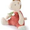 Doudou et Compagnie Peluche girafe beige et orange - 30 cm> Peluches