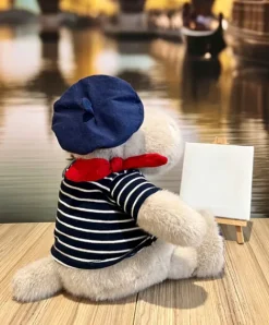 Doudou et Compagnie Peluche Hippopotame avec Béret et Marinière - 26 cm><noscript><img width=