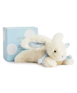 Doudou et Compagnie Peluche Lapin Bonbon Bleu - 20 cm><noscript><img width=