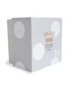 Doudou et Compagnie Peluche Lapin Bonbon Taupe - 16 cm><noscript><img width=