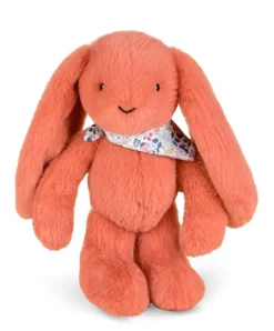 Doudou et Compagnie Peluche lapin Orange Terracotta 35 cm - Lapin Fleurette> Peluches
