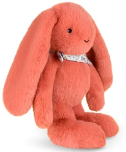 Doudou et Compagnie Peluche lapin Orange Terracotta 35 cm - Lapin Fleurette> Peluches