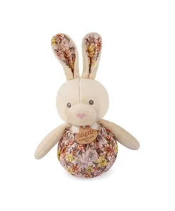 Doudou et Compagnie Peluche lapin pop-up - Vert amande et corail><noscript><img width=