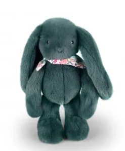 Doudou et Compagnie Peluche lapin Vert 35 cm - Lapin Fleurette><noscript><img width=