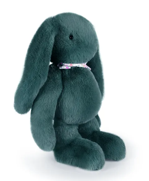 Doudou et Compagnie Peluche lapin Vert XXL - Lapin Fleurette 50 cm> Peluches Géantes|Peluches