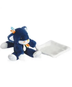 Doudou et Compagnie Peluche Loup avec Doudou Tiwipi - 21 cm> Peluche Avec Doudou