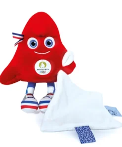 Doudou et Compagnie Peluche mascotte JO 2024 avec Doudou - 22 cm> Doudou Mouchoir