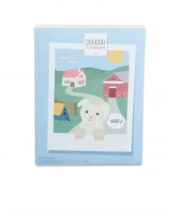 Doudou et Compagnie Peluche mouton - 17 cm - DOUDOU de la ferme avec boite sonore><noscript><img width=