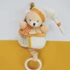 Doudou et Compagnie Peluche musicale ours beige et miel - 20 cm> Boîte À Musique