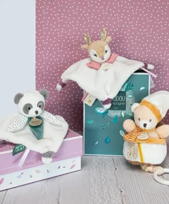 Doudou et Compagnie Peluche musicale ours beige et miel - 20 cm><noscript><img width=