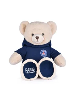 Doudou et Compagnie Peluche officielle OURS PSG capuche - 35 cm> Peluches