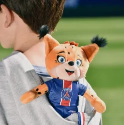 Doudou et Compagnie Peluche officielle PSG Mascotte Germain Le Lynx - 25 cm><noscript><img width=