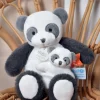 Doudou et Compagnie Peluche Panda avec bébé - 25 cm - Unicef> Peluches