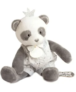 Doudou et Compagnie Peluche Panda gris Attrape-rêves - 20 cm> Peluches