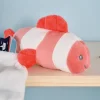 Doudou et Compagnie Peluche poisson clown mignon avec doudou - corail - 16 cm> Doudou Mouchoir|Peluche Avec Doudou
