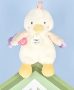 Doudou et Compagnie Peluche poule - 17 cm - DOUDOU de la ferme avec boite sonore><noscript><img width=