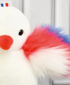 Doudou et Compagnie Peluche poussin blanc - 15 cm - Fabriqué en France><noscript><img width=