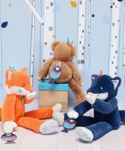 Doudou et Compagnie Peluche Renard roux Tiwipi - 30 cm><noscript><img width=