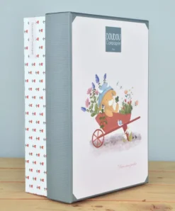 Doudou et Compagnie Peluche vache verte Aneth avec doudou - 28 cm><noscript><img width=