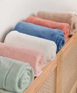 Doudou et Compagnie Plaid douceur 70*100cm - Beige> Les Plaids