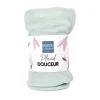 Doudou et Compagnie Plaid douceur 70*100cm - Vert> Les Plaids