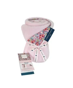 Doudou et Compagnie Plaid rose douceur - BOH'AIME 70x100 cm> Les Plaids