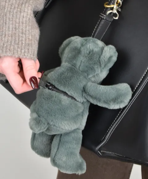 Doudou et Compagnie porte clé - Bijou de sac Ours peluche - 20 cm - Vert> Porte-Clé